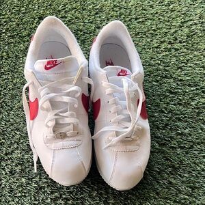Nike Cortez Classic White and Red Shoes